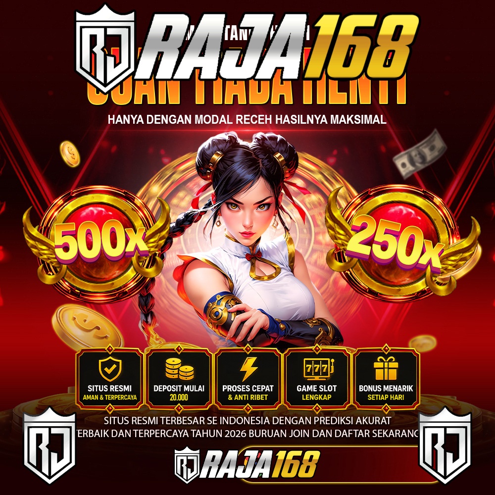 RAJA168: Aplikasi Game Dengan Desain Modern Dengan Fitur Interaktif Dan Navigasi Mudah